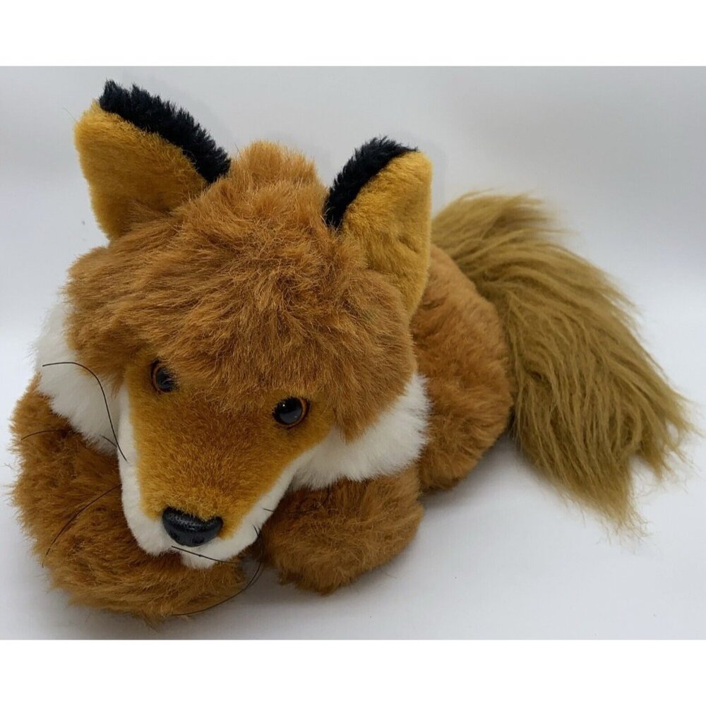 24K Polar Puff Special Effects Plush Red Fox Realistic 10 inch Vintage 1992